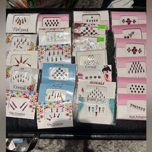 Assorted Bindi faces sticker Collection.